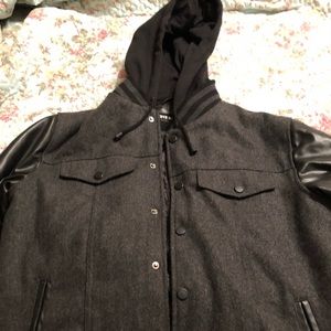 Steve Madden Jacket with hoodie.